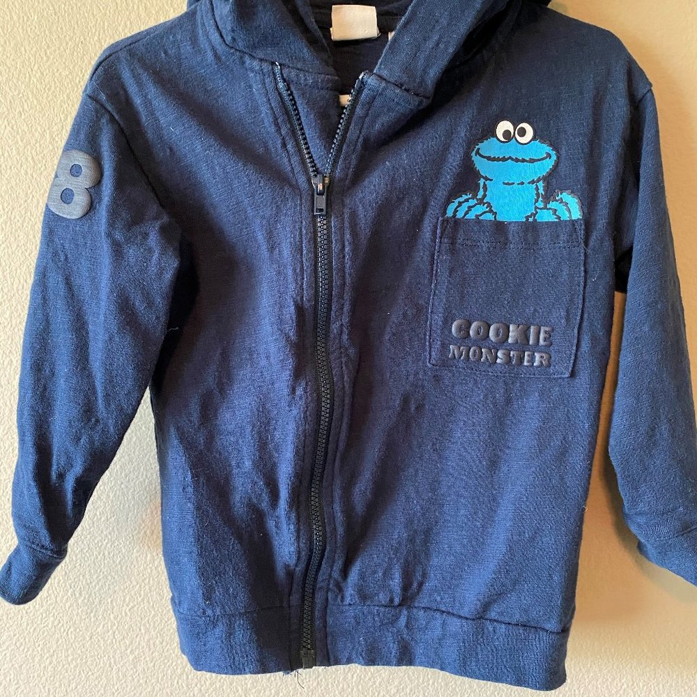 lightly used H&M kids cookie monster hoodie